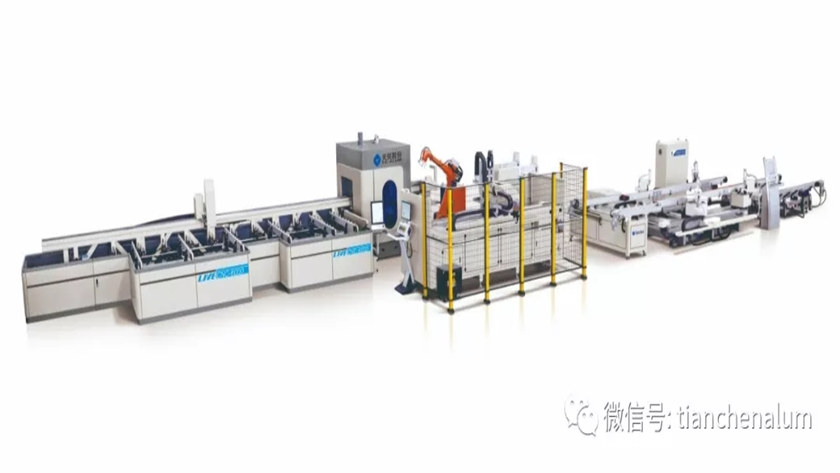 automatic production line for aluminum window and door 
