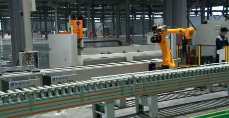 Automatic Window Door Fabricating Machines Line with Robot MES